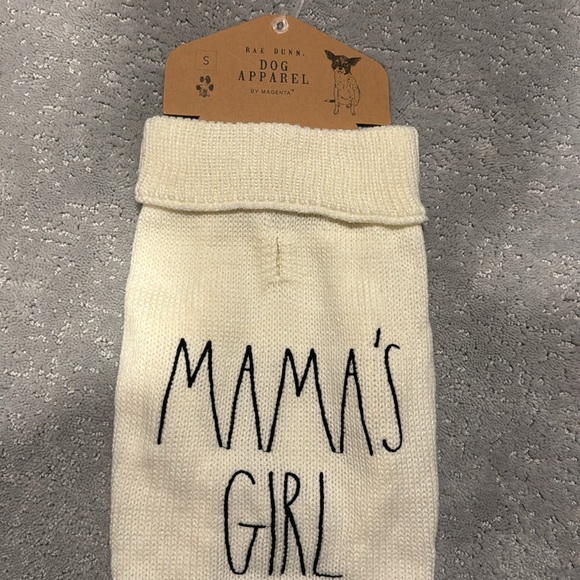 🐶RAE DUNN DOG SWEATER - "MAMA'S GIRL" SMALL - Picture 2 of 4